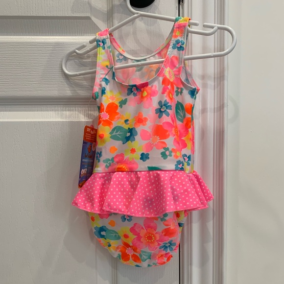 Baby girl swim suit with built in swim diaper. Size 12-18 months. NWT - Picture 2 of 4